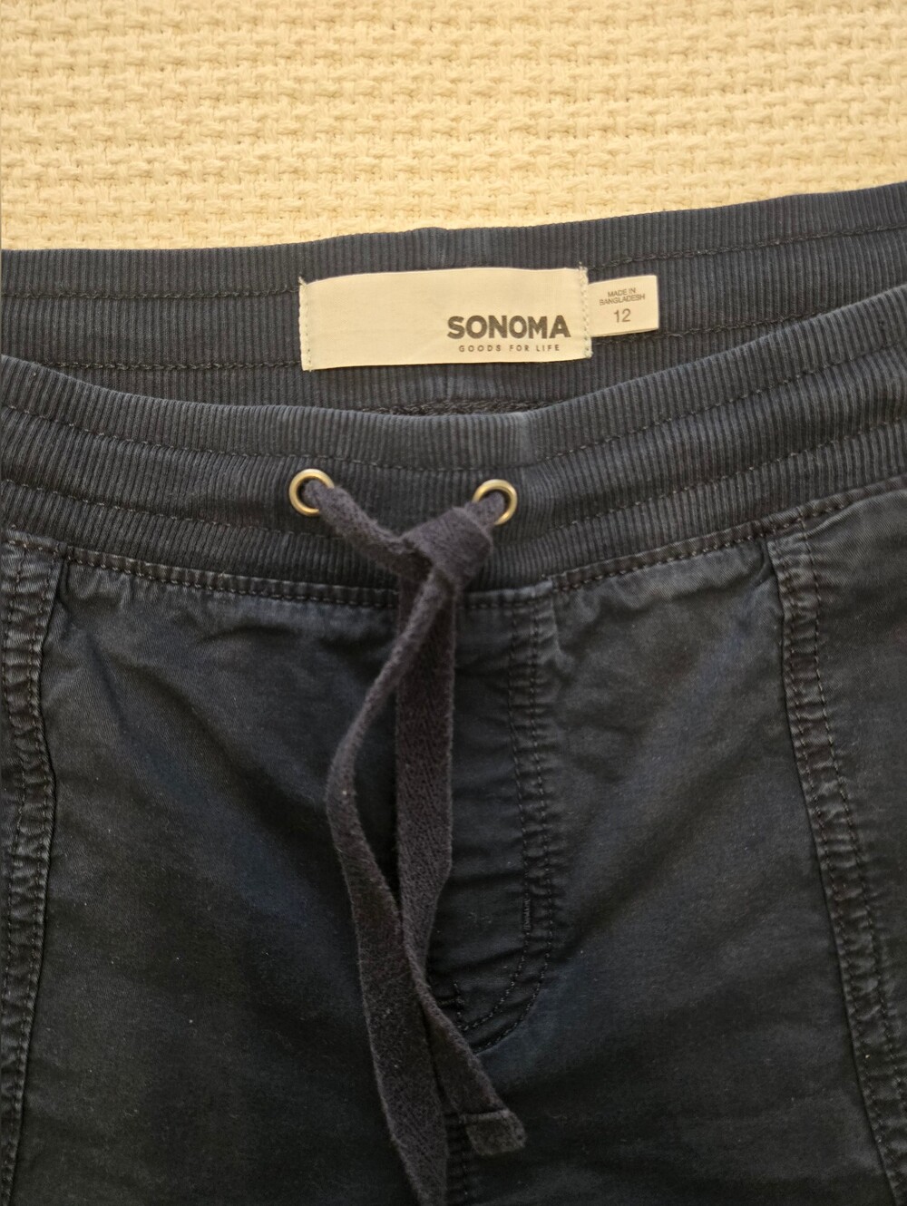 Sonoma Bundle Women’s Casual Shorts Trio - Red, Navy, Black - Size 12 - Picture 6 of 13